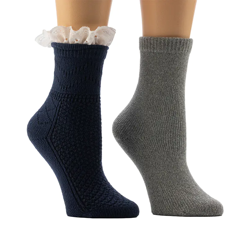 Naisten rakenne/tasaneulos Boot Crochel Lace Cozy Home sukat