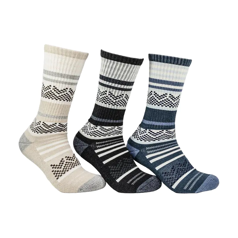 Miesten Tonal Stripe 1/2 Cushion Crew
